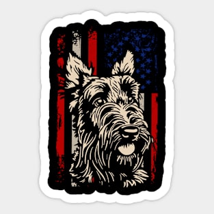 Highland Hounds Trendy Tee for Fans of Scottish Terriers Sticker